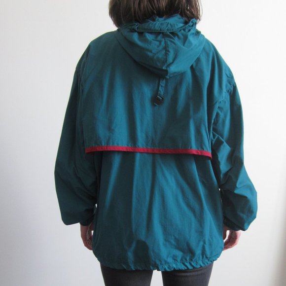 Late 80s early 90s turquoise windbreaker - Picture 3 of 3